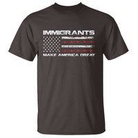 Immigrants Make America Great T Shirt American Flag