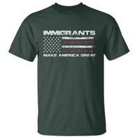 Immigrants Make America Great T Shirt American Flag
