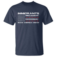 Immigrants Make America Great T Shirt American Flag