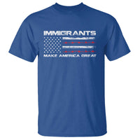 Immigrants Make America Great T Shirt American Flag