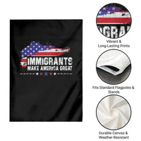 Immigrants Make America Great Garden Flag American Flag Pro Immigration - Wonder Print Shop