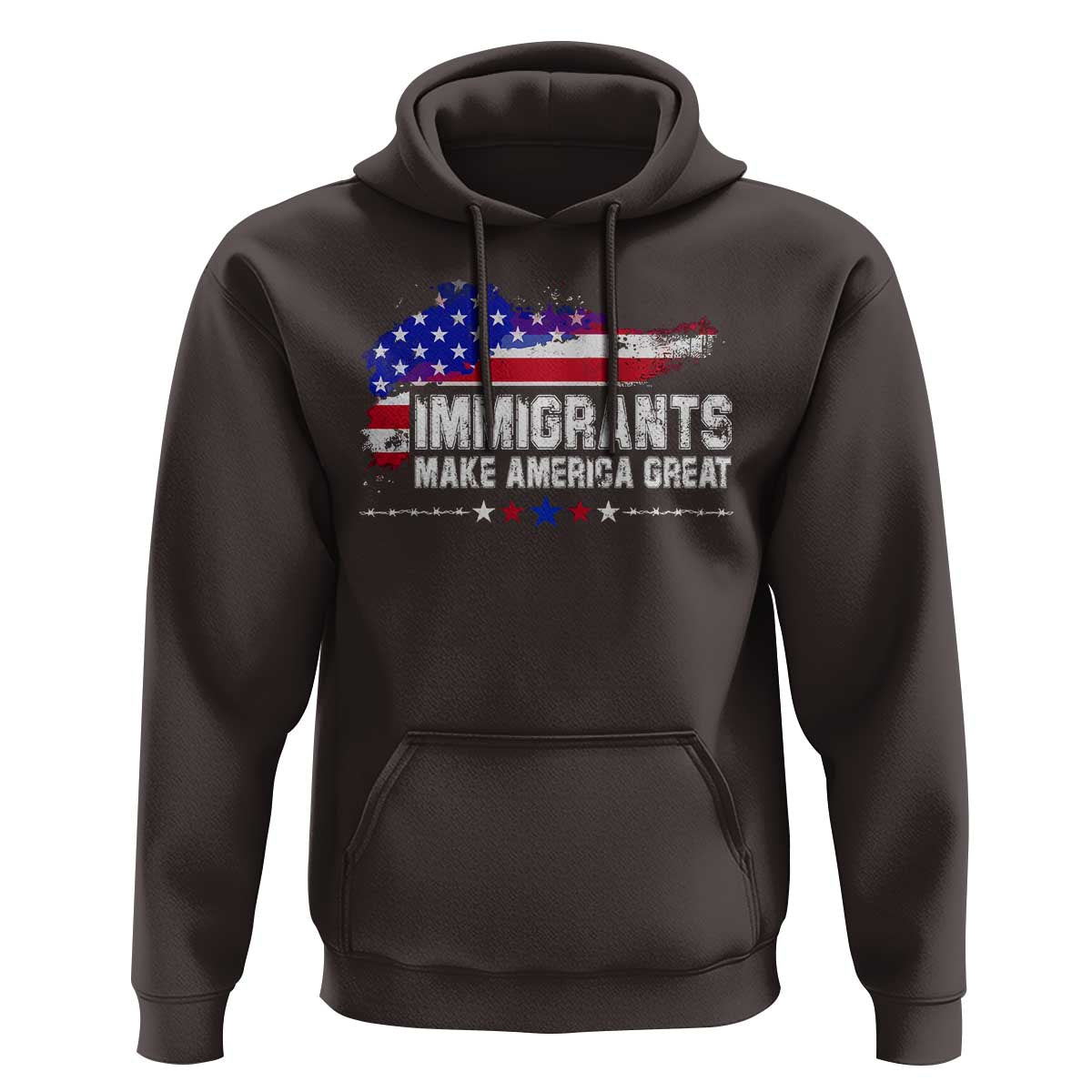 Immigrants Make America Great Hoodie American Flag Pro Immigration