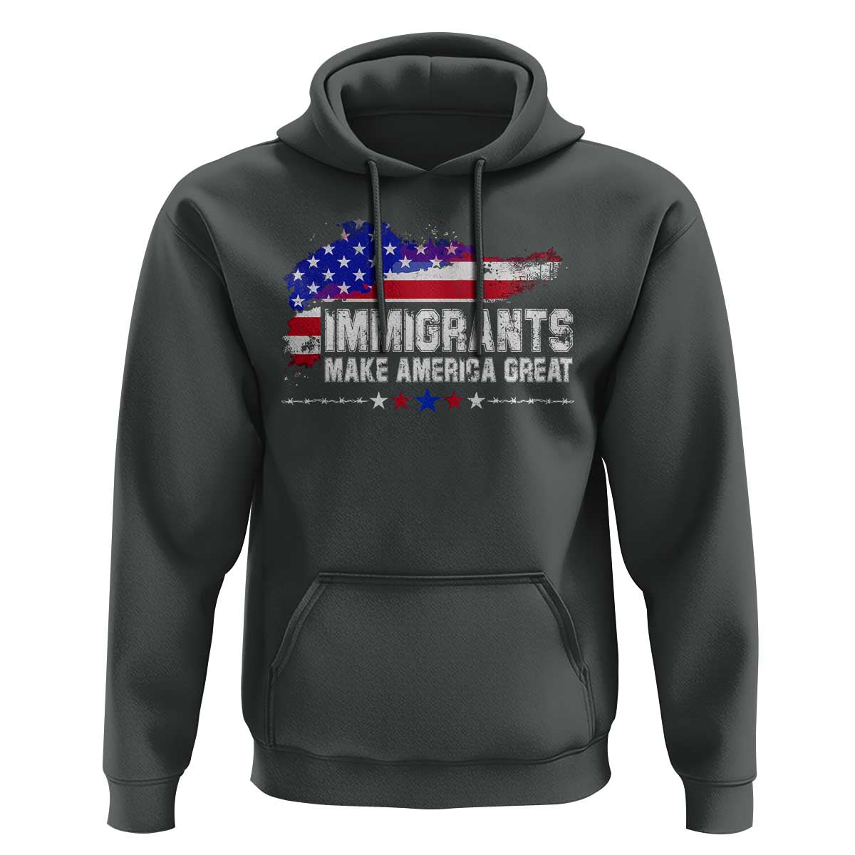 Immigrants Make America Great Hoodie American Flag Pro Immigration