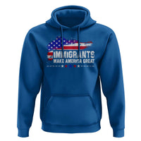 Immigrants Make America Great Hoodie American Flag Pro Immigration