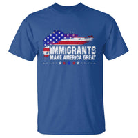 Immigrants Make America Great T Shirt American Flag Pro Immigration