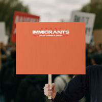 Immigrants Make America Great Protest Sign Pro Immigrant Resist Racist - Wonder Print Shop