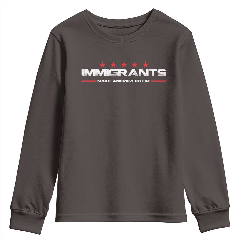 Immigrants Make America Great Youth Sweatshirt Pro Immigrant Resist Racist