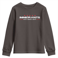 Immigrants Make America Great Youth Sweatshirt Pro Immigrant Resist Racist