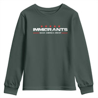 Immigrants Make America Great Youth Sweatshirt Pro Immigrant Resist Racist