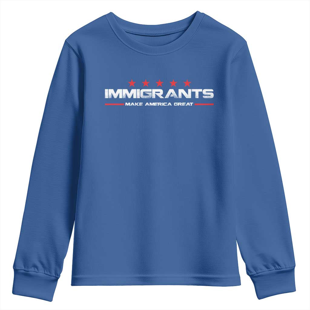 Immigrants Make America Great Youth Sweatshirt Pro Immigrant Resist Racist