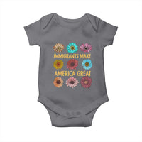 Immigrants Make America Great Baby Onesie Political Progressive Pro Immigration Wildflower Gift