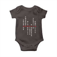 Equal Rights Baby Onesie Courage Freedom Diversity Rights Kindness Justice Equality