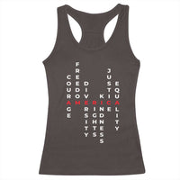 Equal Rights Racerback Tank Top Courage Freedom Diversity Rights Kindness Justice Equality