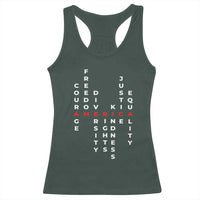 Equal Rights Racerback Tank Top Courage Freedom Diversity Rights Kindness Justice Equality
