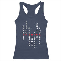 Equal Rights Racerback Tank Top Courage Freedom Diversity Rights Kindness Justice Equality