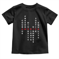 Equal Rights Toddler T Shirt Courage Freedom Diversity Rights Kindness Justice Equality