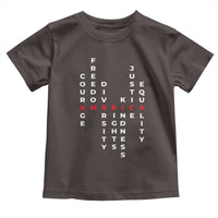 Equal Rights Toddler T Shirt Courage Freedom Diversity Rights Kindness Justice Equality