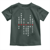 Equal Rights Toddler T Shirt Courage Freedom Diversity Rights Kindness Justice Equality