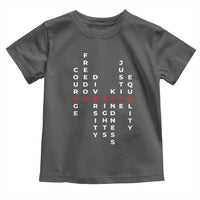 Equal Rights Toddler T Shirt Courage Freedom Diversity Rights Kindness Justice Equality