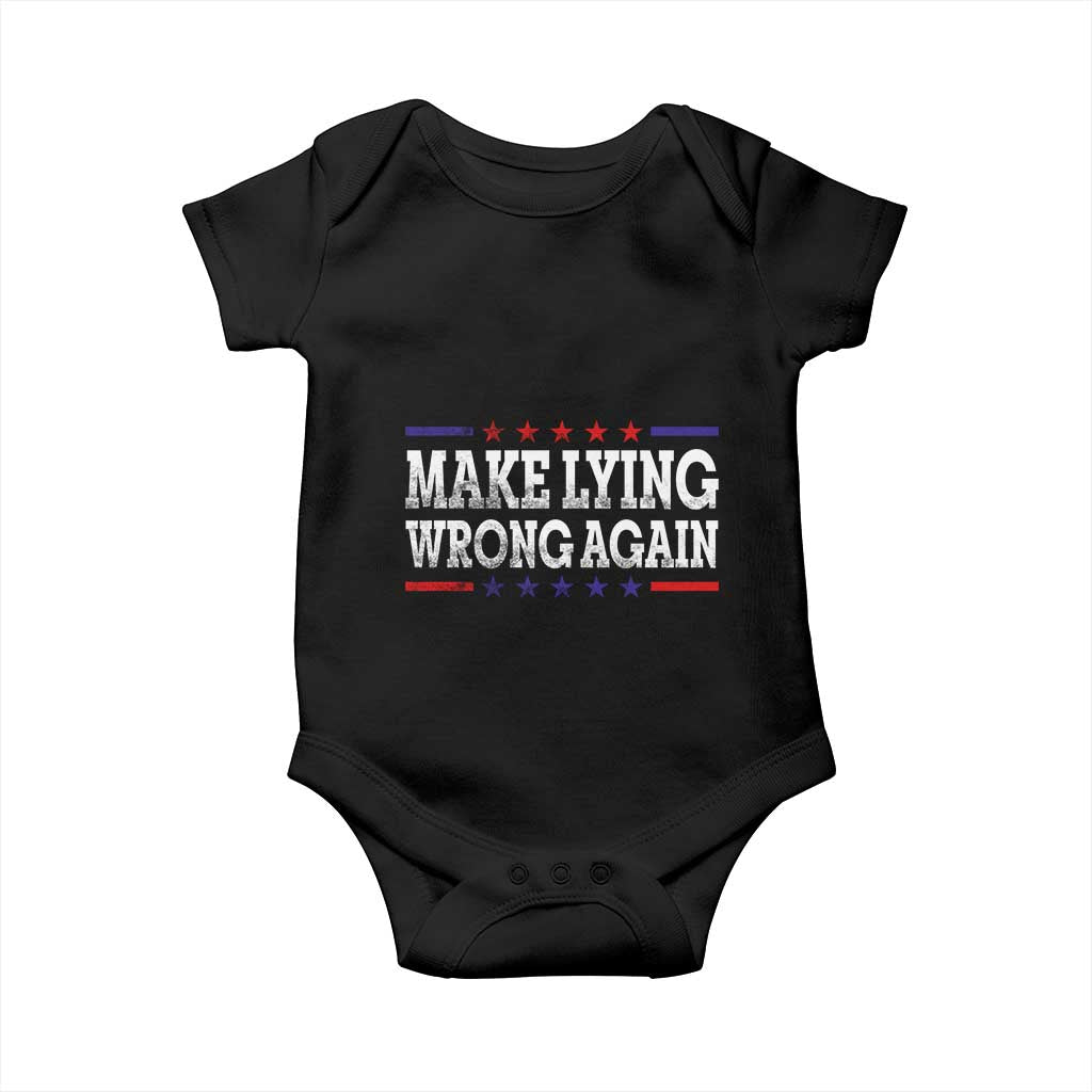 Make Lying Wrong Again Baby Onesie Resist Racism