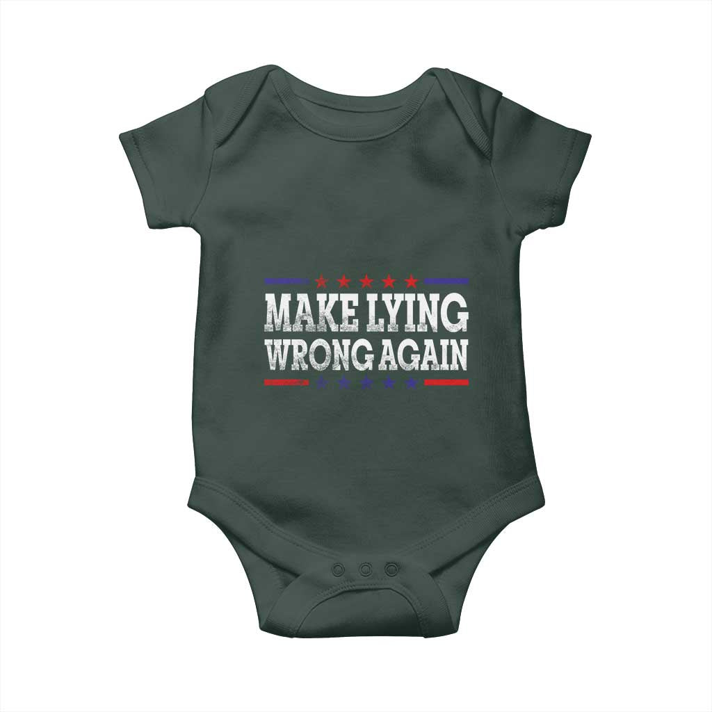 Make Lying Wrong Again Baby Onesie Resist Racism