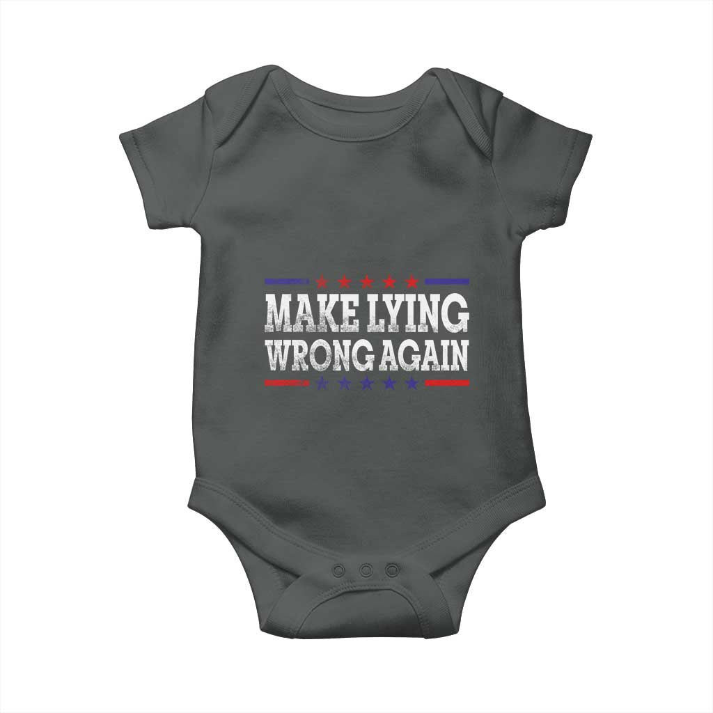 Make Lying Wrong Again Baby Onesie Resist Racism