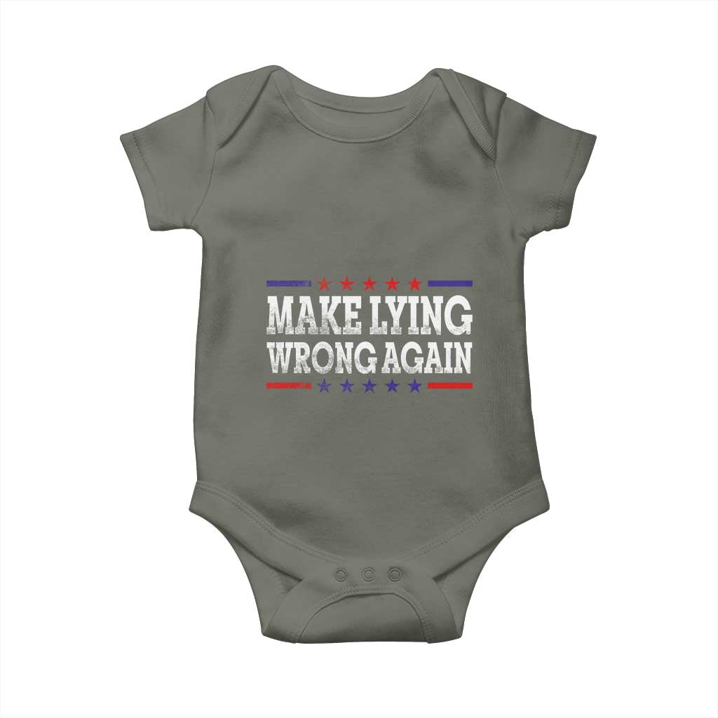Make Lying Wrong Again Baby Onesie Resist Racism