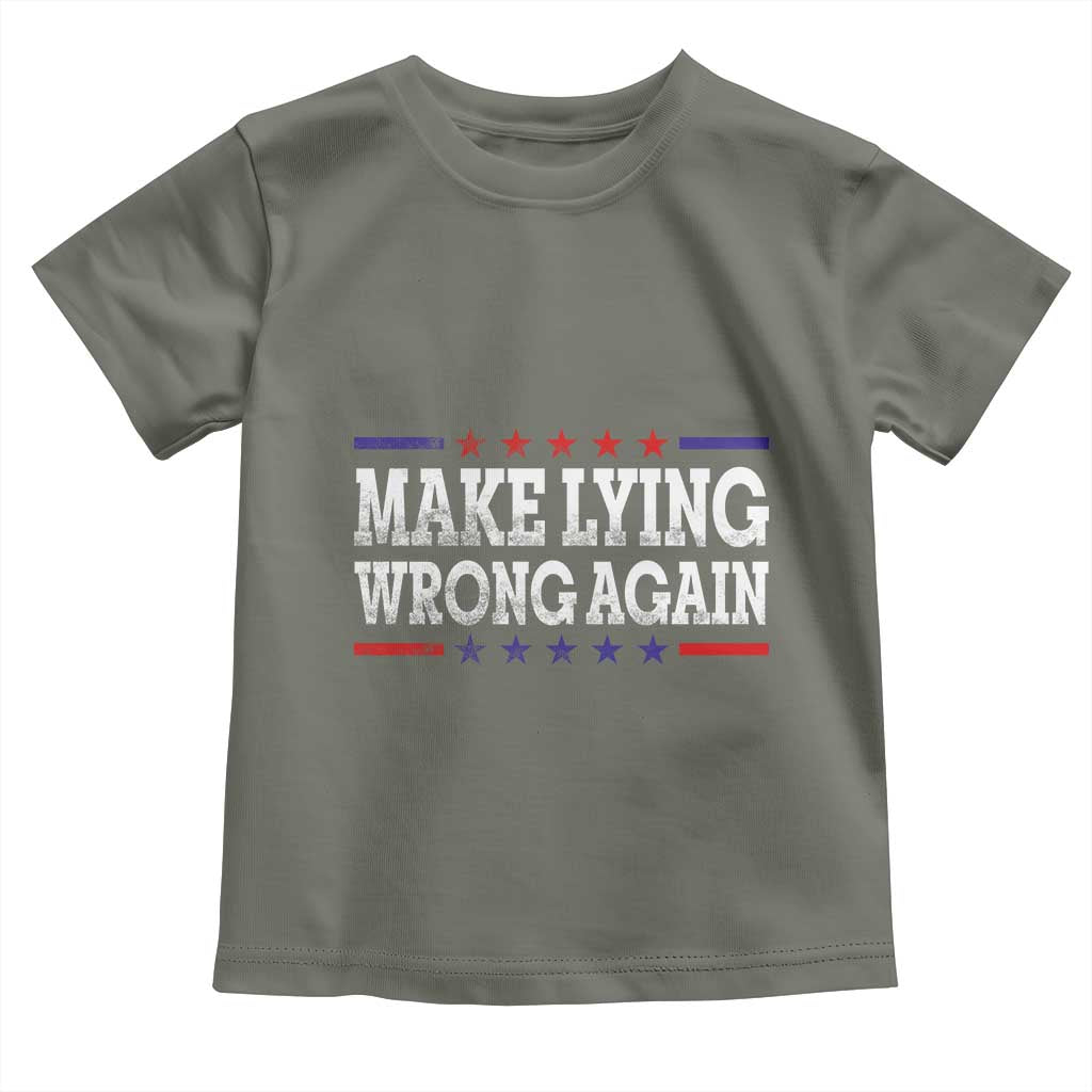Make Lying Wrong Again Toddler T Shirt Resist Racism
