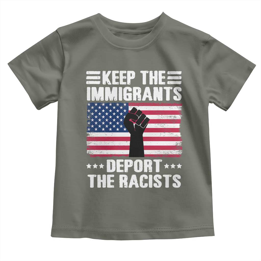 Resist Racism Toddler T Shirt Keep The Immigrants Deport The Racists