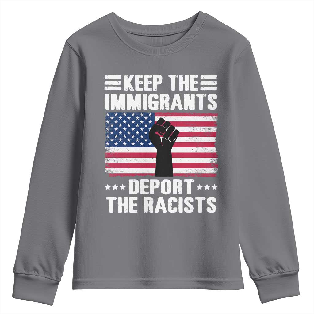 Resist Racism Youth Sweatshirt Keep The Immigrants Deport The Racists