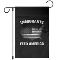 Immigrants Feed America Garden Flag Grunge US Flag - Wonder Print Shop