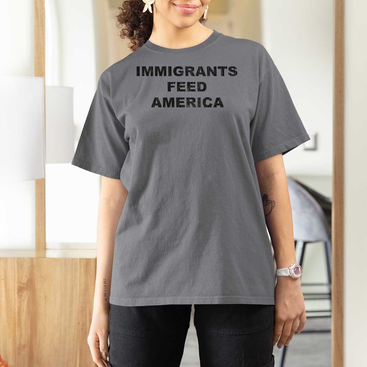 Immigrants Feed America T Shirt For Women
