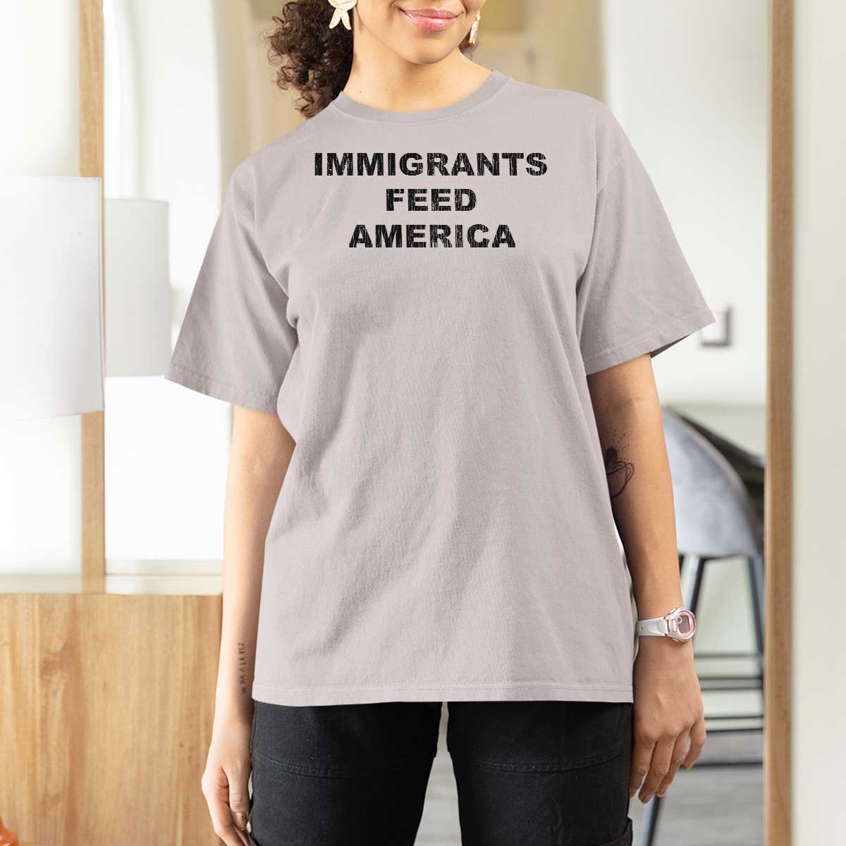 Immigrants Feed America T Shirt For Women