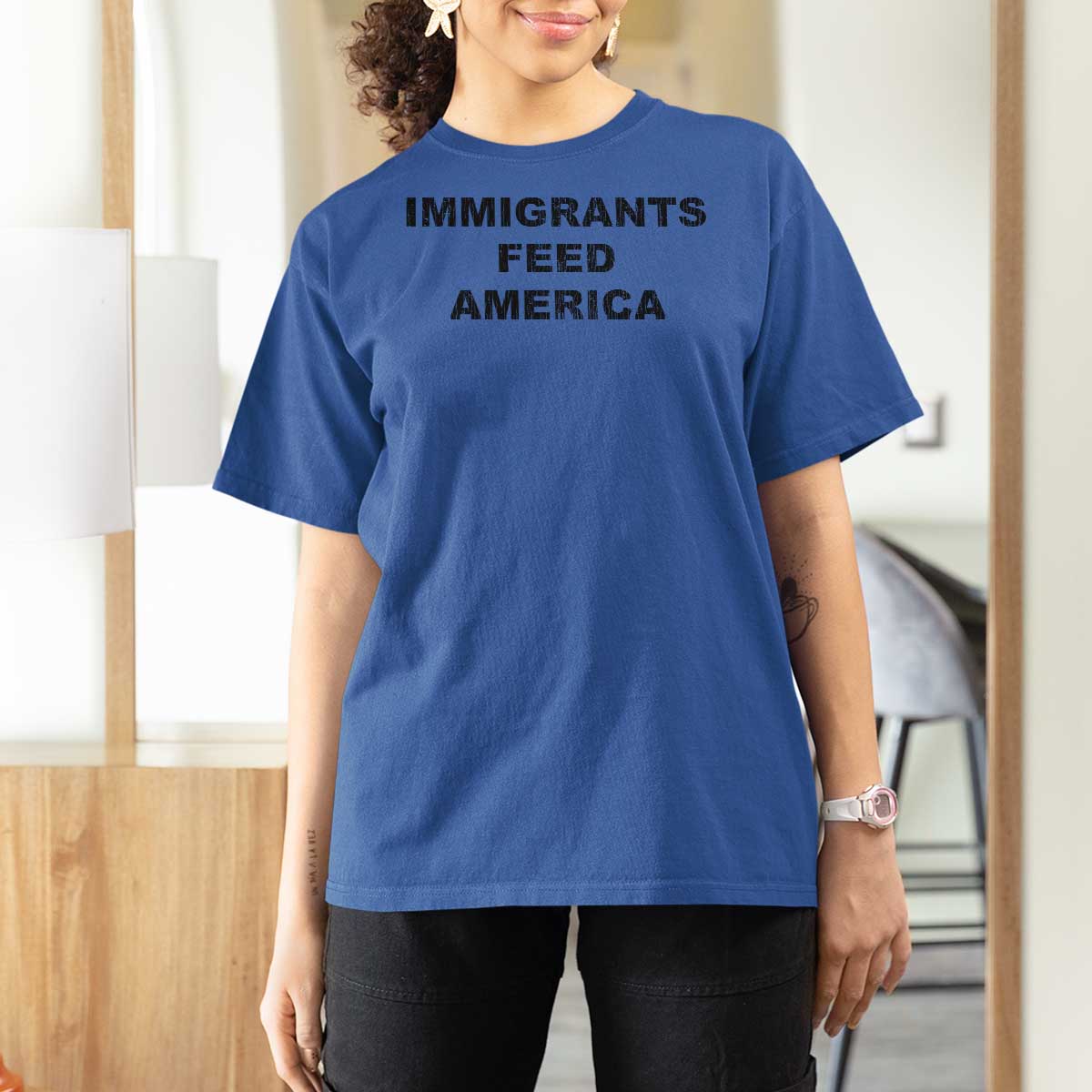 Immigrants Feed America T Shirt For Women