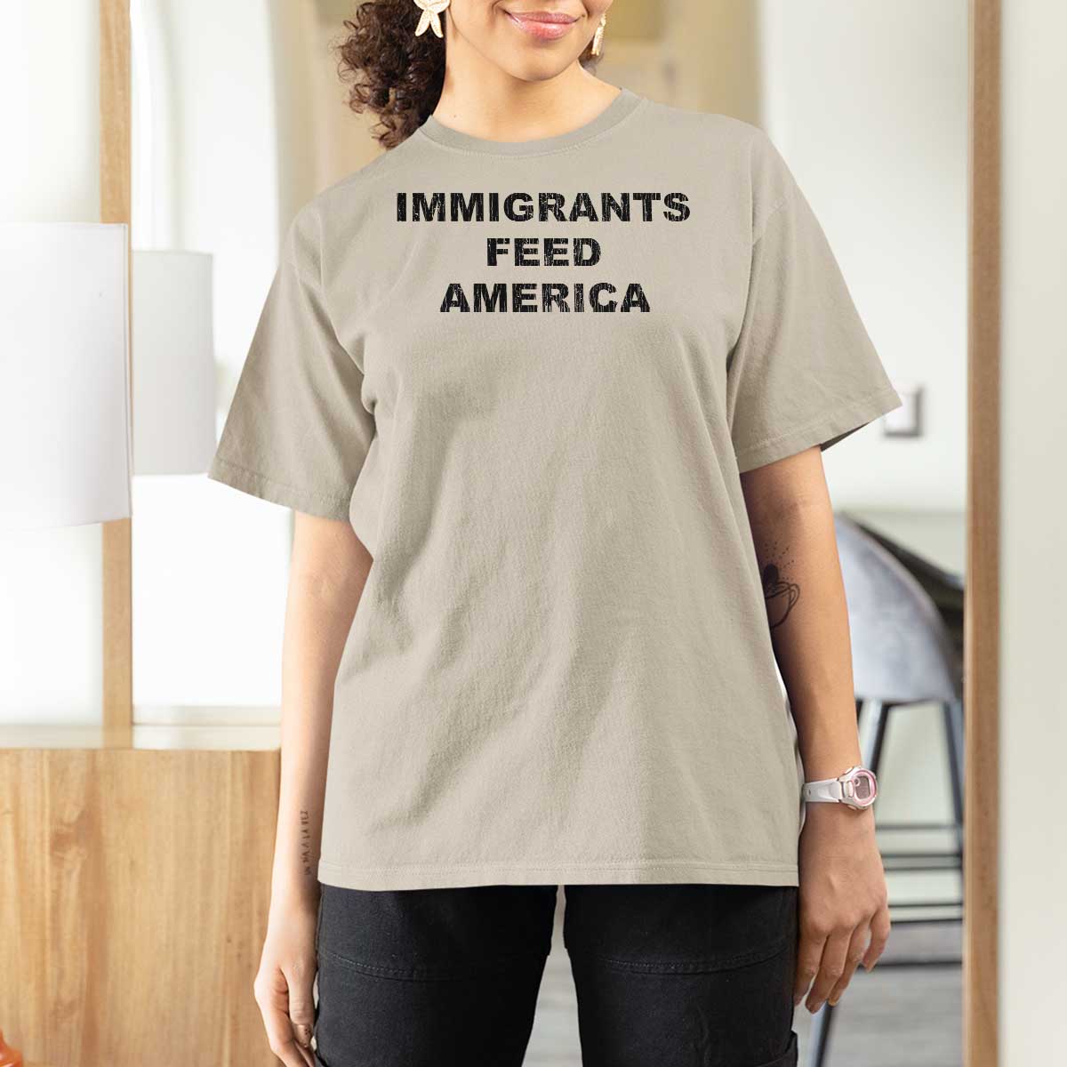 Immigrants Feed America T Shirt For Women
