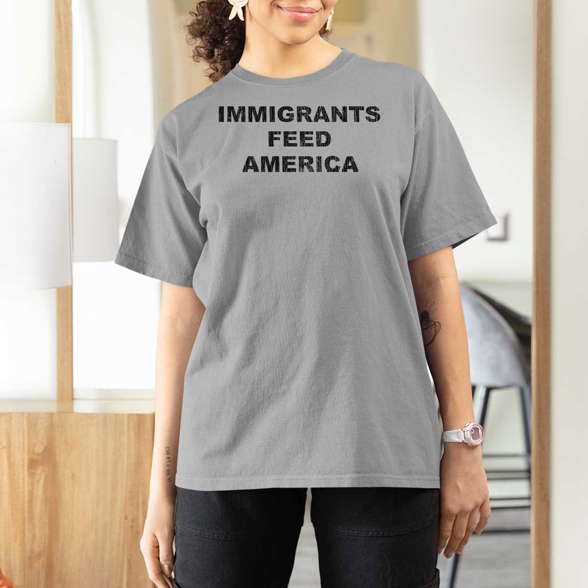 Immigrants Feed America T Shirt For Women