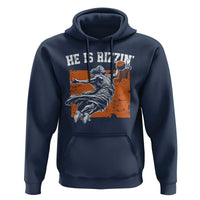 He is Rizzin Hoodie Funny Jesus Playing Basketball Vintage Faith - Wonder Print Shop