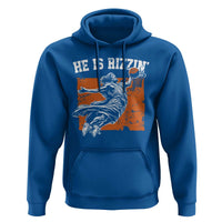 He is Rizzin Hoodie Funny Jesus Playing Basketball Vintage Faith - Wonder Print Shop
