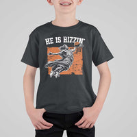 He is Rizzin T Shirt For Kid Funny Jesus Playing Basketball Vintage Faith - Wonder Print Shop
