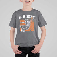 He is Rizzin T Shirt For Kid Funny Jesus Playing Basketball Vintage Faith - Wonder Print Shop