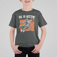He is Rizzin T Shirt For Kid Funny Jesus Playing Basketball Vintage Faith - Wonder Print Shop