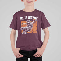 He is Rizzin T Shirt For Kid Funny Jesus Playing Basketball Vintage Faith - Wonder Print Shop