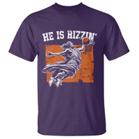 He is Rizzin T Shirt Funny Jesus Playing Basketball Vintage Faith - Wonder Print Shop