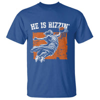 He is Rizzin T Shirt Funny Jesus Playing Basketball Vintage Faith - Wonder Print Shop