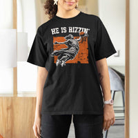 He is Rizzin T Shirt For Women Funny Jesus Playing Basketball Vintage Faith - Wonder Print Shop