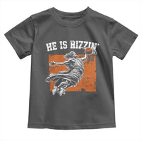 He is Rizzin Toddler T Shirt Funny Jesus Playing Basketball Vintage Faith - Wonder Print Shop