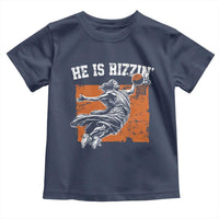 He is Rizzin Toddler T Shirt Funny Jesus Playing Basketball Vintage Faith - Wonder Print Shop