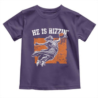 He is Rizzin Toddler T Shirt Funny Jesus Playing Basketball Vintage Faith - Wonder Print Shop