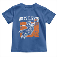 He is Rizzin Toddler T Shirt Funny Jesus Playing Basketball Vintage Faith - Wonder Print Shop