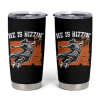 He is Rizzin Tumbler Cup Funny Jesus Playing Basketball Vintage Faith - Wonder Print Shop